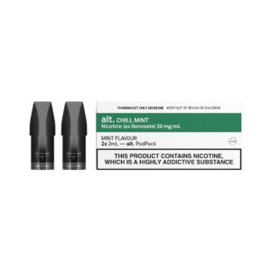 ALT PREFILLED VAPE PODS NICOTINE SALT 20MG/ML 2ML CHILL MINT (2)