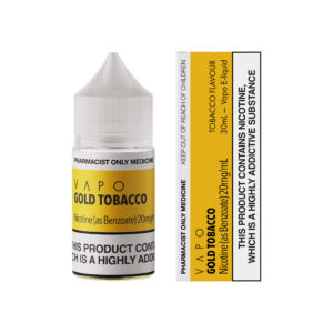 VAPO VAPE LIQ NICOTINE SALT 20MG/ML 30ML GOLD TOBACCO